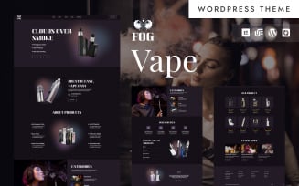 Fog - Cigars & Tobacco Vape Woocommerce WordPress Elementor Theme