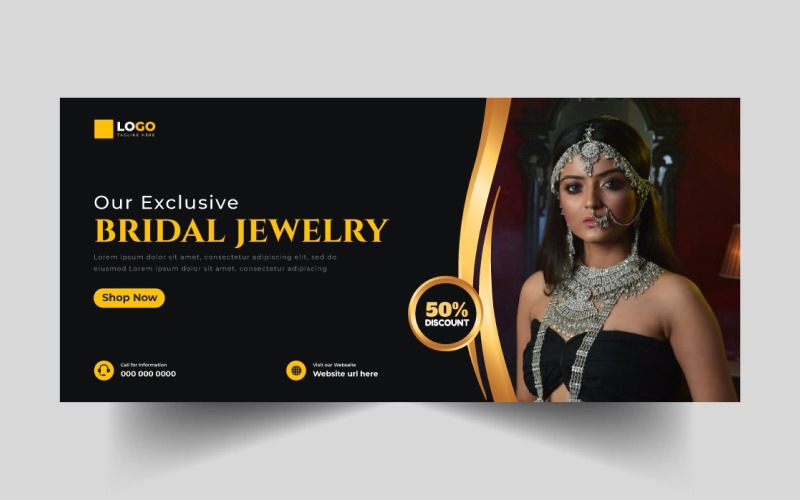 Jewelry Sale Social Media Facebook Cover Ver-4