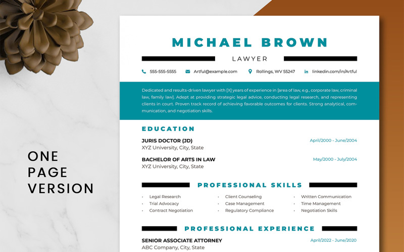 Lawyer Resume Template | Friendly Law Resume + Cover Letter