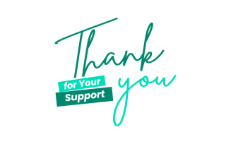 Thank You for Your Support Vector illustration Template