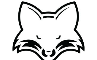 A fox design vector art illustration