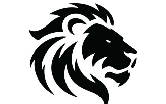 A lion head vector art illustration