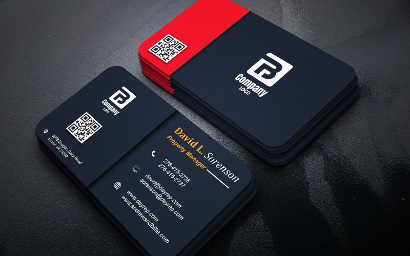 Creative Minimal Multi Purpose Business Card PSD | Editable Photoshop Template Corporate Identity