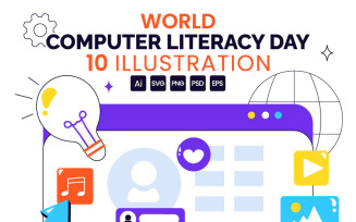 10 World Computer Literacy Day Illustration