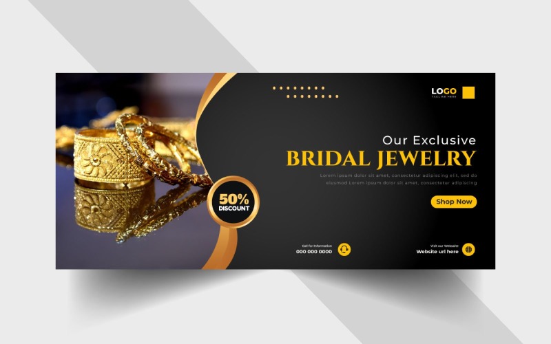 Jewelry Sale Social Media Facebook Cover Ver-6