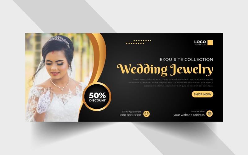 Jewelry Sale Social Media Facebook Cover Ver-8