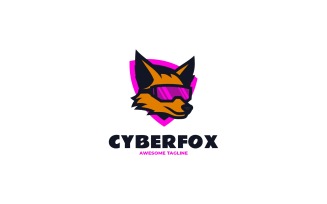 Mascot Cyber Fox Logo Design