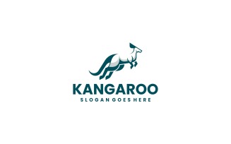 Monochrome Kangaroo Logo Design