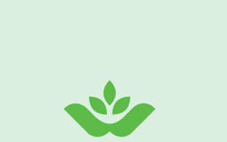 Organic Wellness Leaf Logo Template for Eco-Friendly Brands