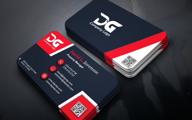 Professional Agency Multi Purpose Business Card PSD | Editable Photoshop Design Corporate Identity