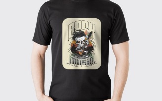 Rock Music Shirt Design | Band Concert PNG | Digital Sublimation T-Shirt Design