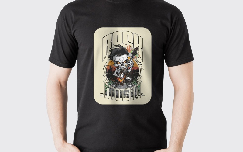 Rock Music Shirt Design | Band Concert PNG | Digital Sublimation T-Shirt Design T-shirt