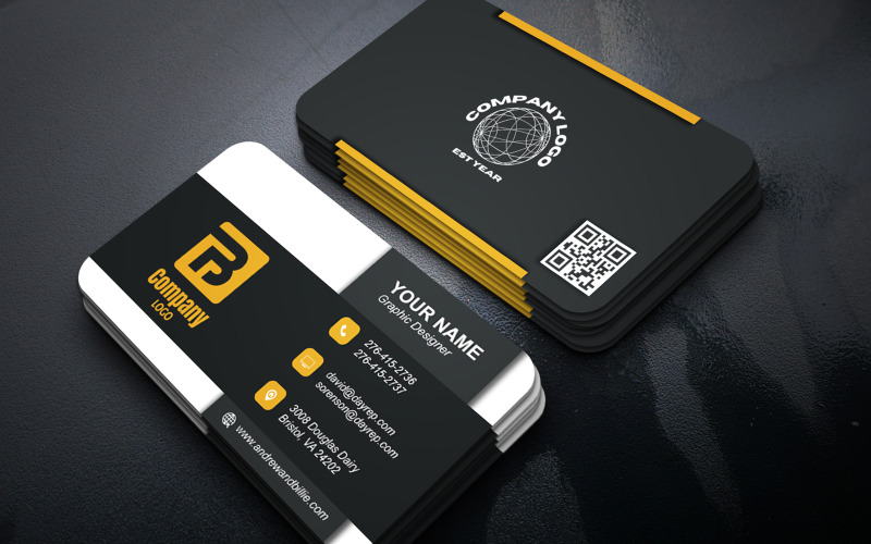 Simple Multi Purpose Business Card PSD Template | Editable Photoshop Design Corporate Identity