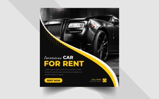 Car Rent Service Social Media Post Template Ver-1