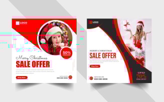 Christmas Sale Social Media Post Template Ver-2