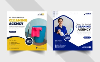 Cleaning Service Social Media Post Template Ver-1