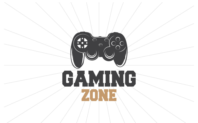 Game Console Logo Design Gamepad V1 Logo Template