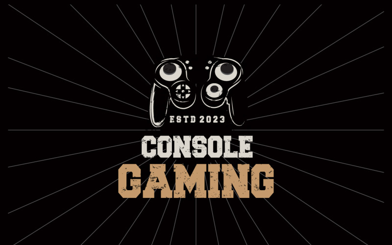 Game Console Logo Design Gamepad V5 Logo Template