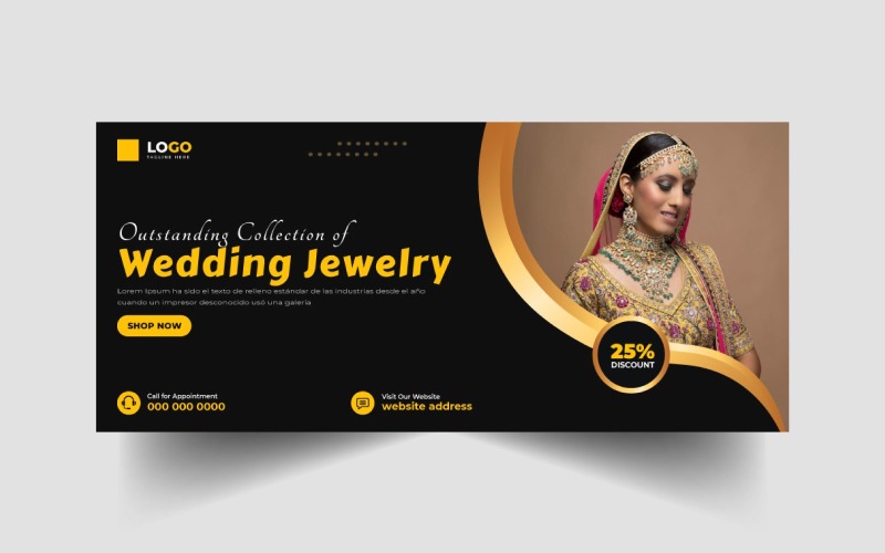 Jewelry Sale Social Media Facebook Cover Ver-14