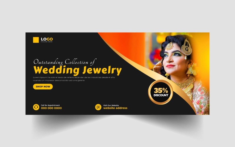 Jewelry Sale Social Media Facebook Cover Ver-15