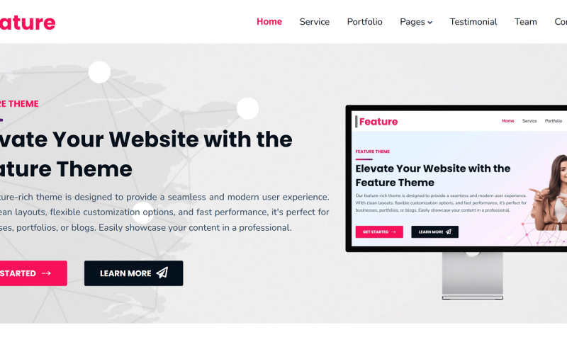 Modern Feature – HTML Template Website Template