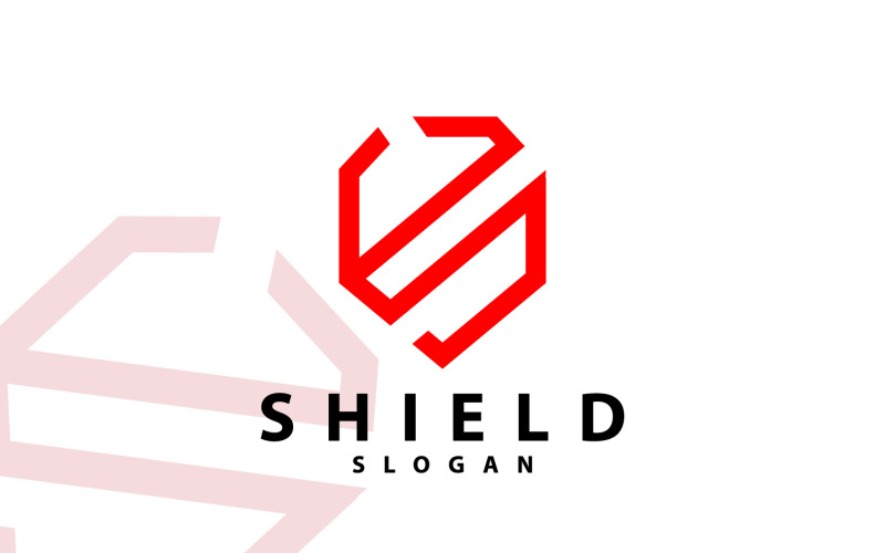 Simple Security Shield Logo Design Vector V1 Logo Template