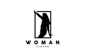 Woman Logo Beauty And Elegance Design V1