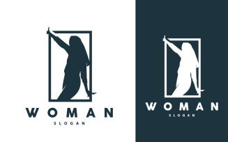 Woman Logo Beauty And Elegance Design V2
