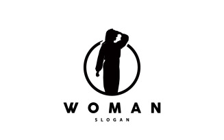 Woman Logo Beauty And Elegance Design V3