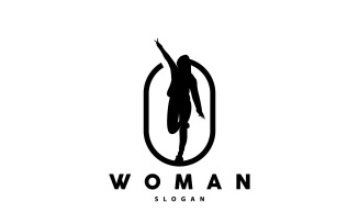 Woman Logo Beauty And Elegance Design V5