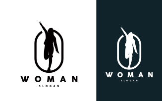 Woman Logo Beauty And Elegance Design V6