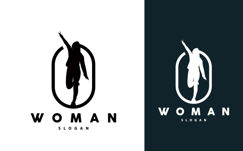 Woman Logo Beauty And Elegance Design V6 Logo Template