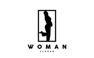 Woman Logo Beauty And Elegance Design V7