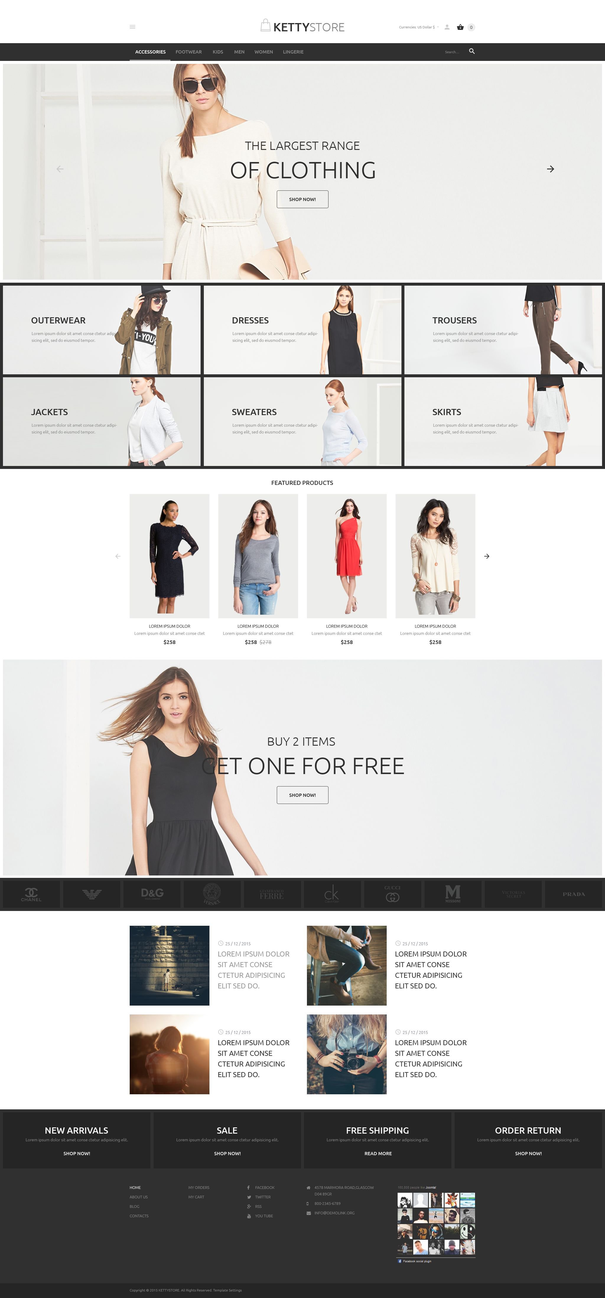 Apparel Online Store VirtueMart sablon 54622