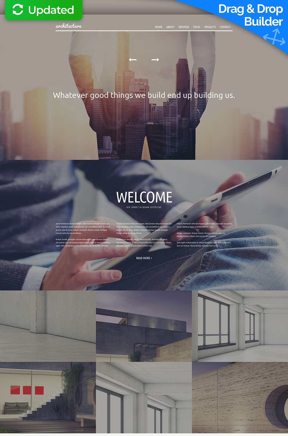 Architecture Responsive Moto CMS 3 Template New Screenshots BIG