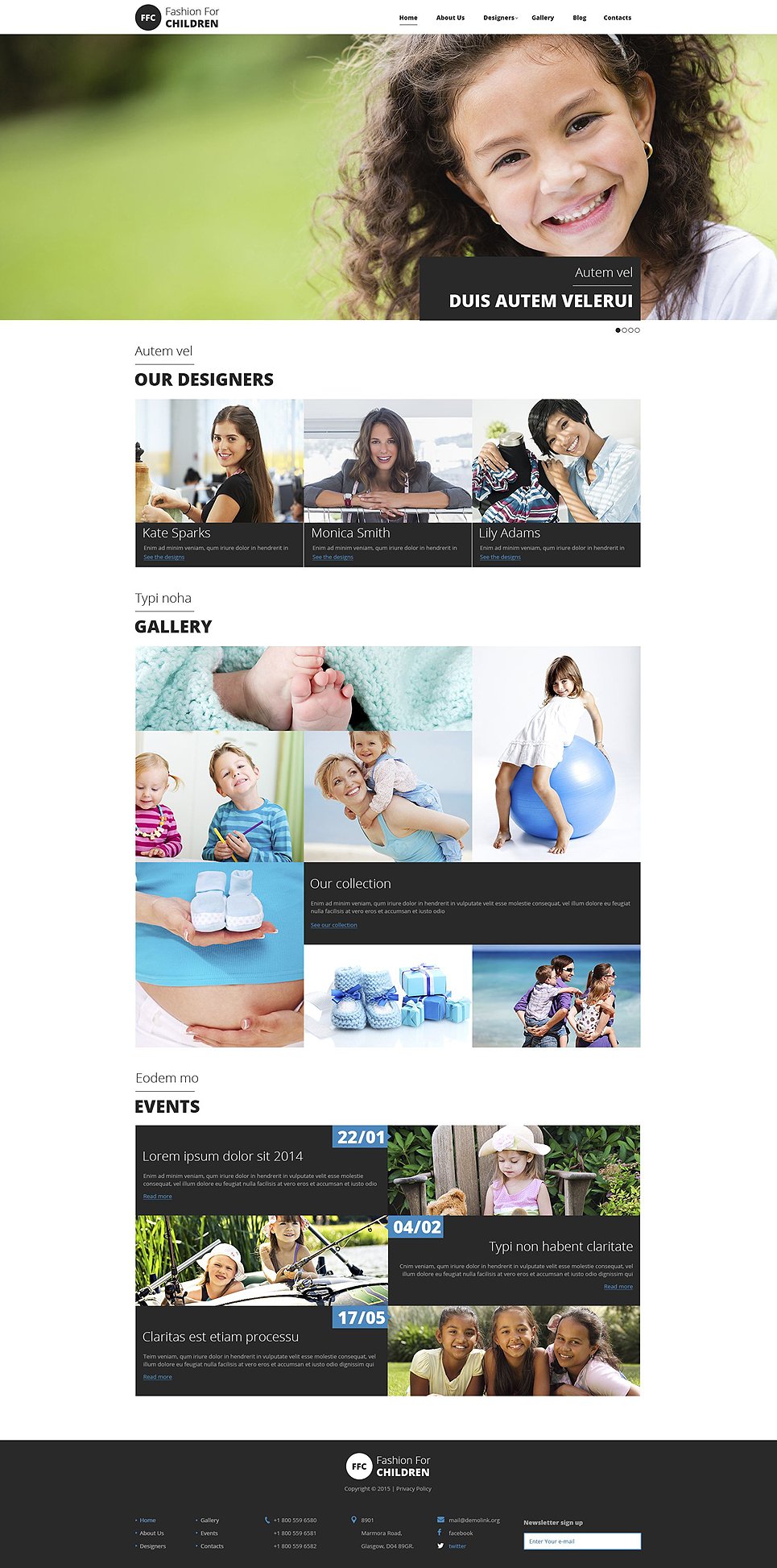 Baby Store Responsive Drupal Template New Screenshots BIG