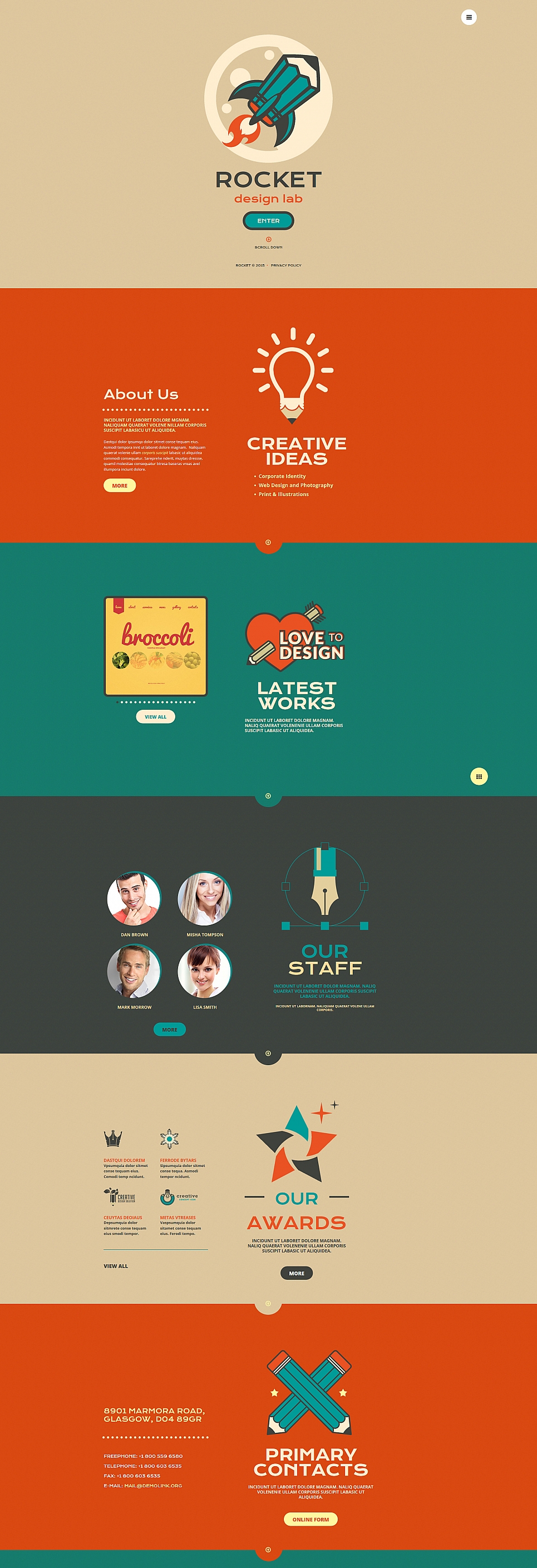 Design Studio Responsive Moto CMS 3 Template New Screenshots BIG