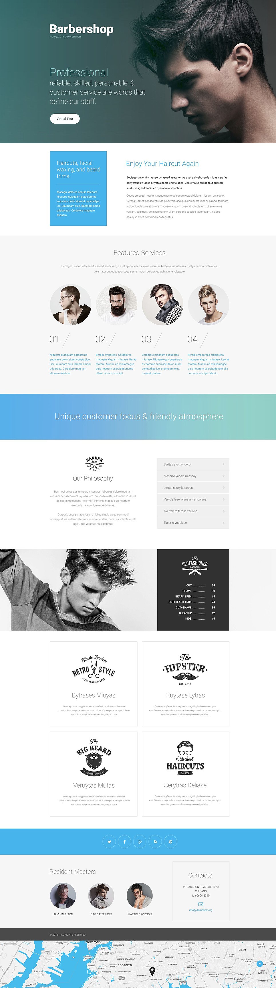 Hair Salon Responsive Landing Page Template New Screenshots BIG