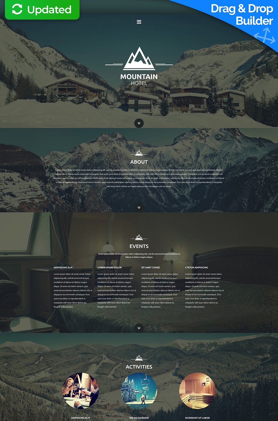 Hotels Responsive Moto CMS 3 Template New Screenshots BIG