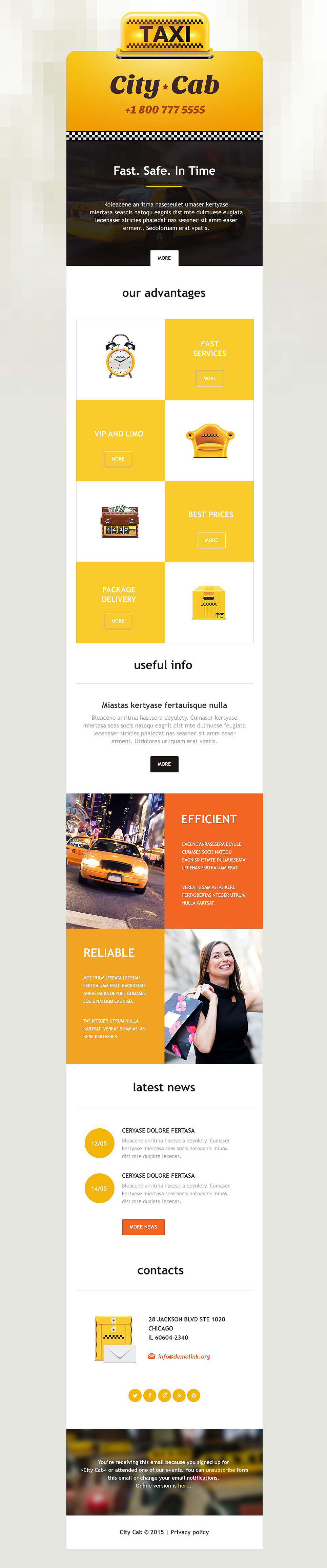 Taxi Responsive Newsletter Template New Screenshots BIG