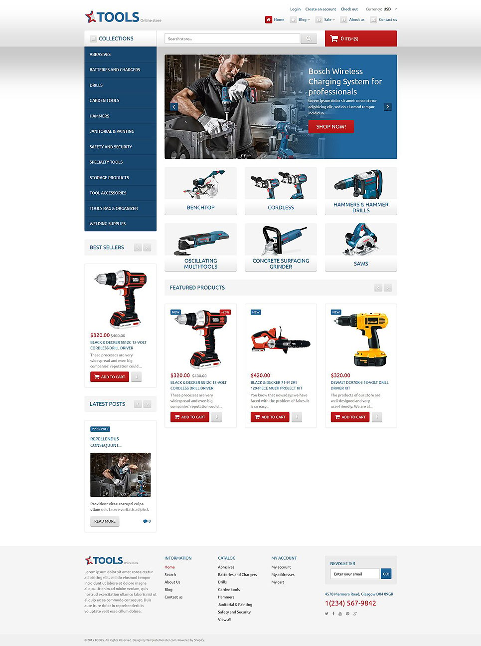 Tools & Equipment Responsive Shopify Theme New Screenshots BIG