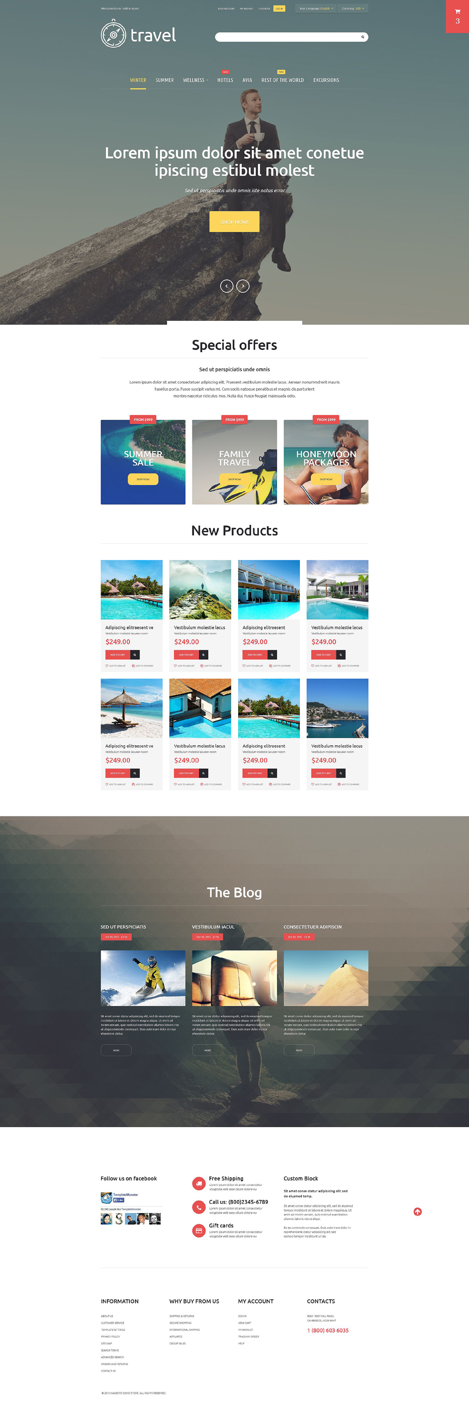 Travelers' Paradise Magento Theme New Screenshots BIG