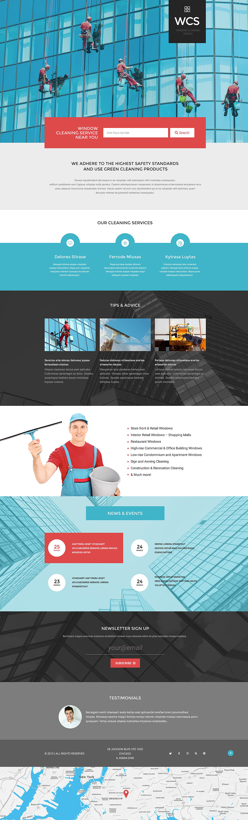 Window Cleaning Responsive Landing Page Template New Screenshots BIG