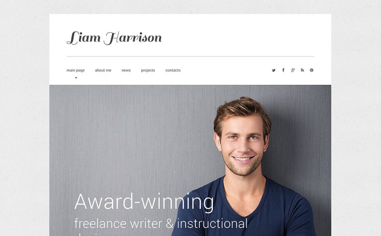 Writer/Author Responsive Website Theme Big Screenshot Writer/Author Responsive Website Template New Screenshots BIG