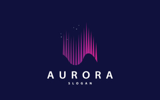 Aurora Light Wave Sky View Logo Design V1