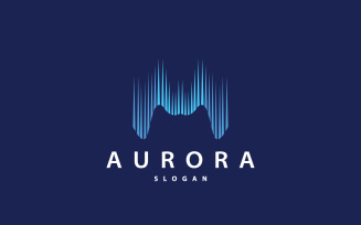 Aurora Light Wave Sky View Logo Design V2