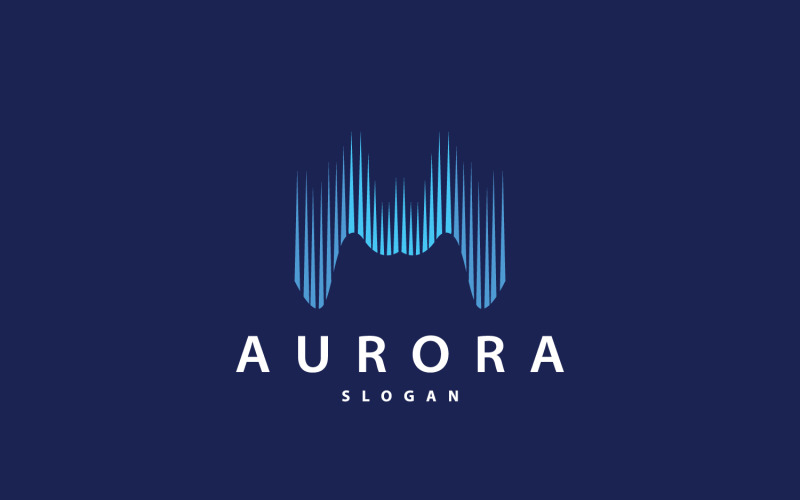 Aurora Light Wave Sky View Logo Design V2 Logo Template