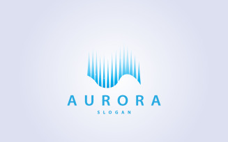 Aurora Light Wave Sky View Logo Design V7