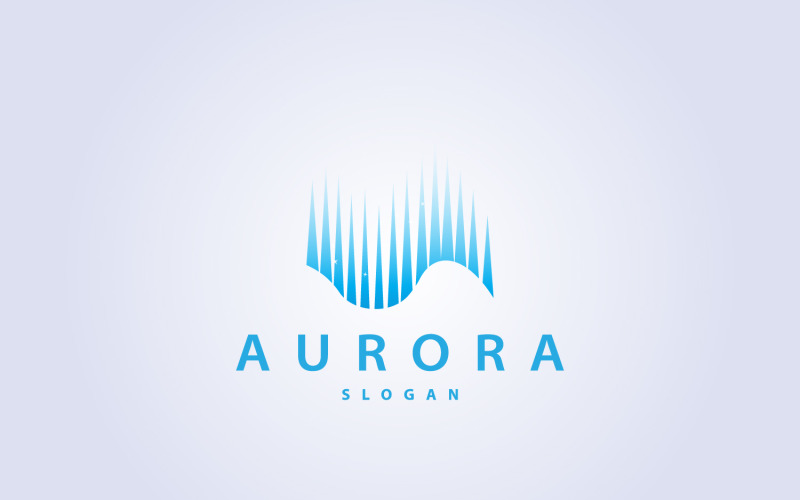 Aurora Light Wave Sky View Logo Design V7 Logo Template