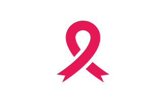 Breast cancer awareness logo design. Illustration icon vector v1